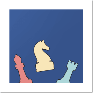 Chess pieces sticker pack Posters and Art